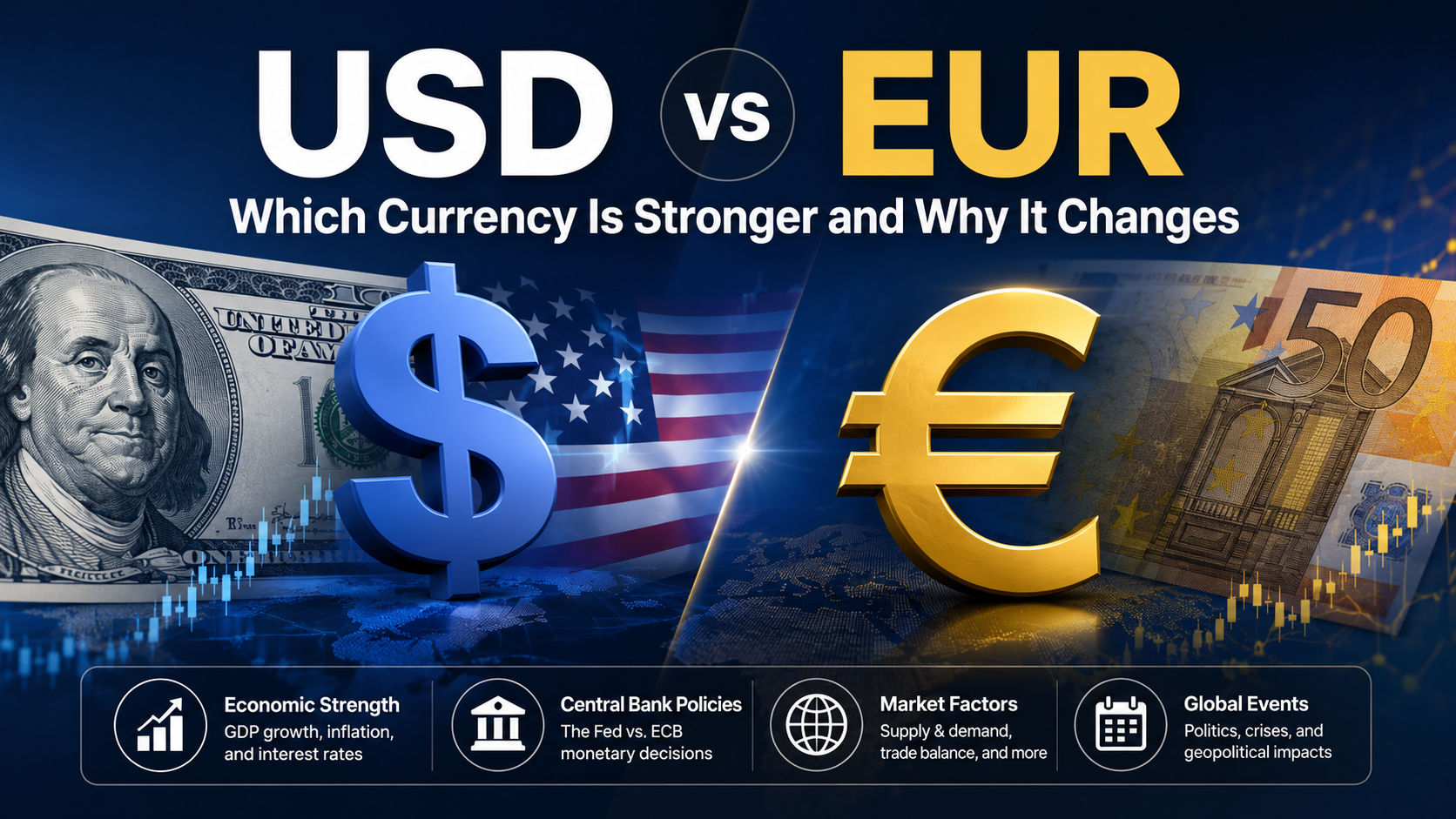 USD vs EUR: Which Currency Is Stronger and Why It Changes