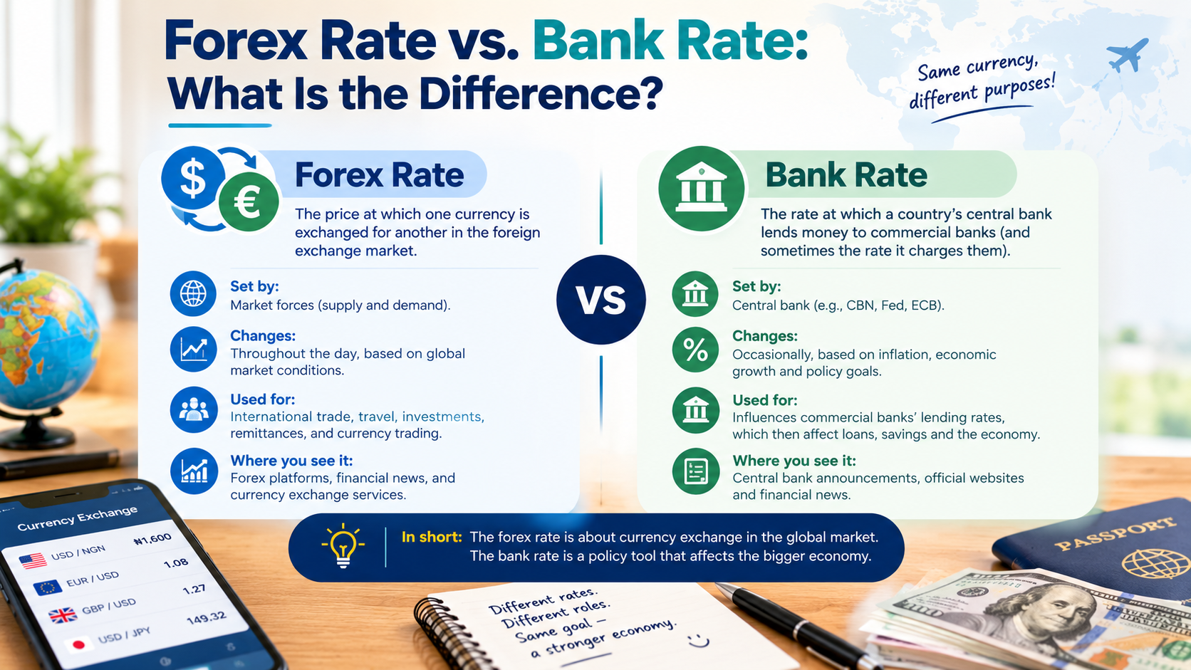 Forex Rate vs. Bank Rate: What Is the Difference?